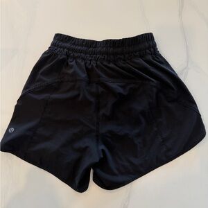 Lululemon Track That 5” High Rise Lined Shorts Black VGUC size 6